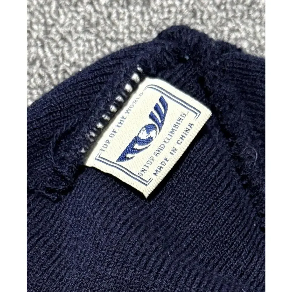 VTG Pittsburgh “Pitt” Panthers Navy Top Of The World Beanie - Picture 3 of 4